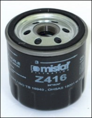 Filtre à huile MISFAT Z416 > Z622