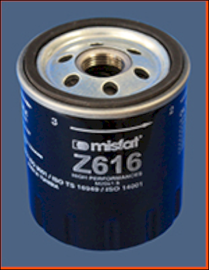 Filtre à huile MISFAT Z616