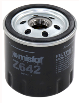 Filtre à huile MISFAT Z642