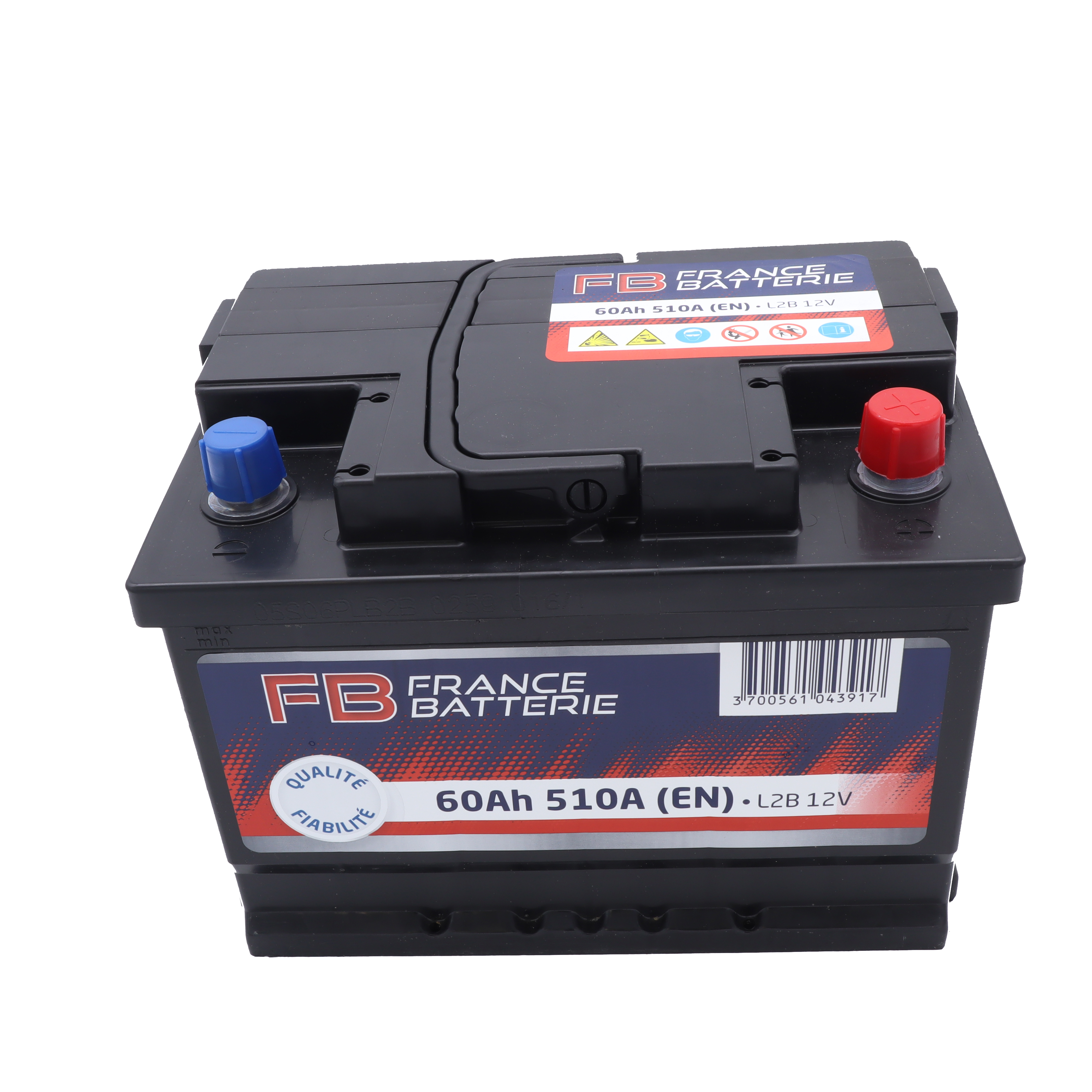 Accessoire auto FRANCE BATTERIE Batterie voiture 60AH 510A pas cher